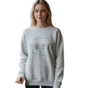 Orange Kiss Gray Paris Sweatshirt Sz.M EUC.